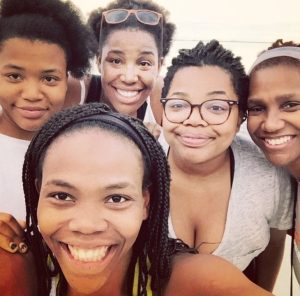 Gabriella Karefa–Johnson with sisters
