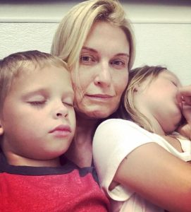 Tosca Musk with her children