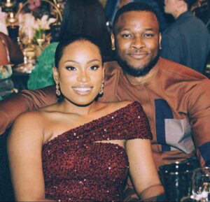 Stephanie Ike with her husband