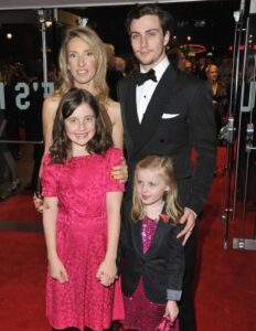 Aaron Taylor-Johnson and Sam Taylor-Johnson with their kids