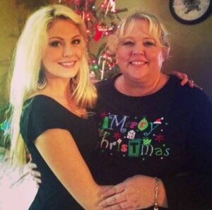 Allysa Rose with her mother (Mark Worman's Wife)