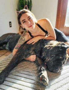 Marz YouTuber with her dog