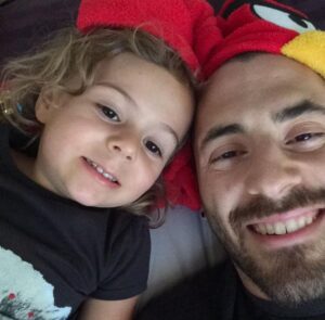 Michael Galeotti with his daughter
