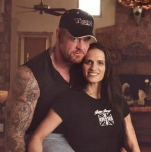 The Undertaker with his second wife, Sara Calaway