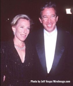 Tim Allen's with her ex-wife 