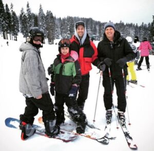 William and Stacie Zabka with their kids