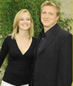 William Zabka with his wife