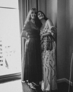 Elizabeth Tabish with her mother
