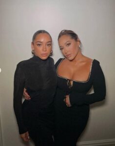 Mariah Houghton with her stepmother Adrienne Bailon