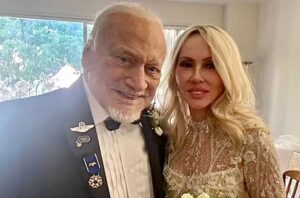 Buzz Aldrin and Anca Faur's wedding photo