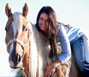 Hailey Kinsel with her Horse, Sister