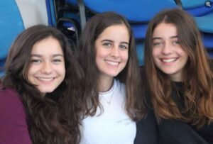 Nadia Affolter with her friends