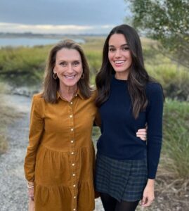 Ally Lewber with her mother