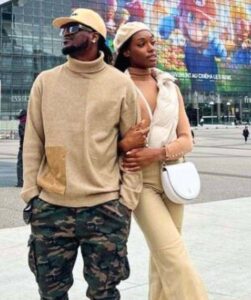 Ivy Ifeoma with her boyfriend, Paul Okoye