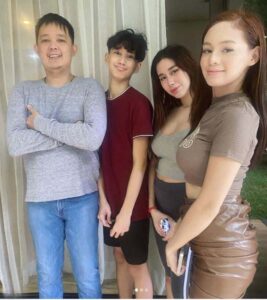 Raffa Castro with her father and siblings