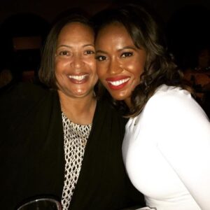 Alencia Johnson with her mother