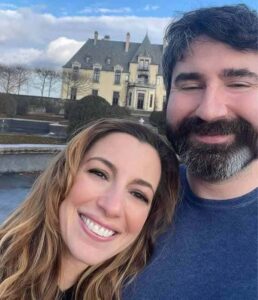 Kristy Greenberg with her husband